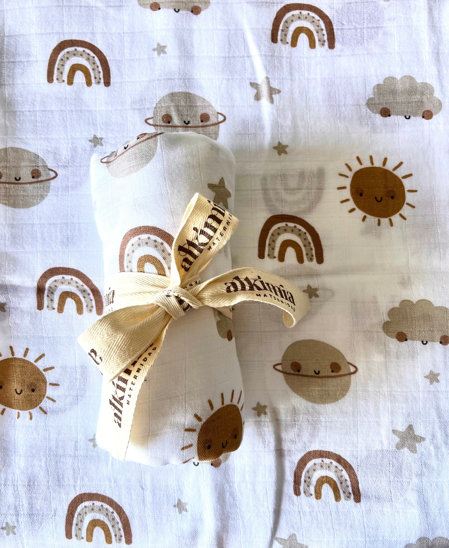 Muselina arcoíris planetas