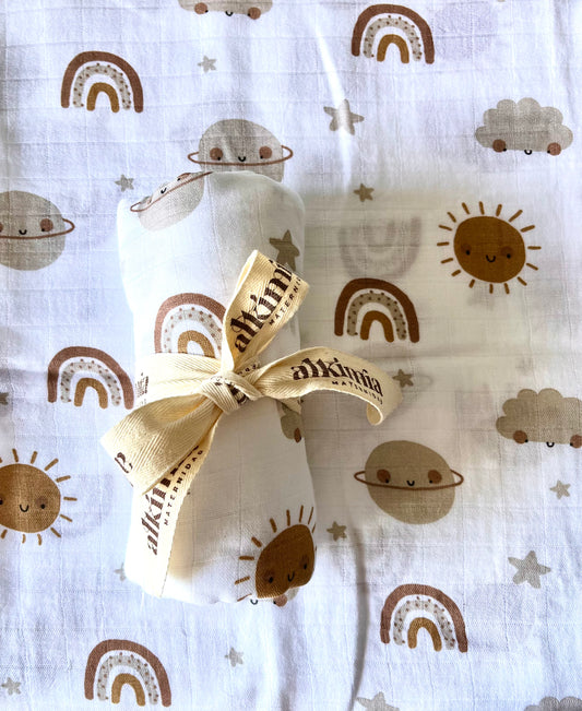 Muselina arcoíris planetas